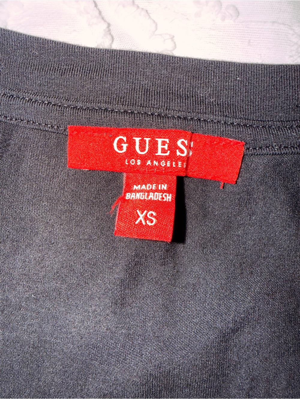 Guess Black Short Sleeve Logo-Trim Mini Dress - Picture 3 of 9